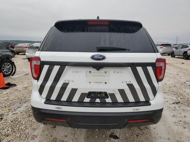 1FM5K8AT6KGA62399 - 2019 FORD EXPLORER POLICE INTERCEPTOR WHITE photo 6