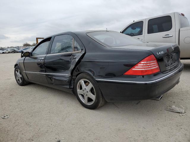 WDBNG70J84A413754 - 2004 MERCEDES-BENZ S 430 BLACK photo 2