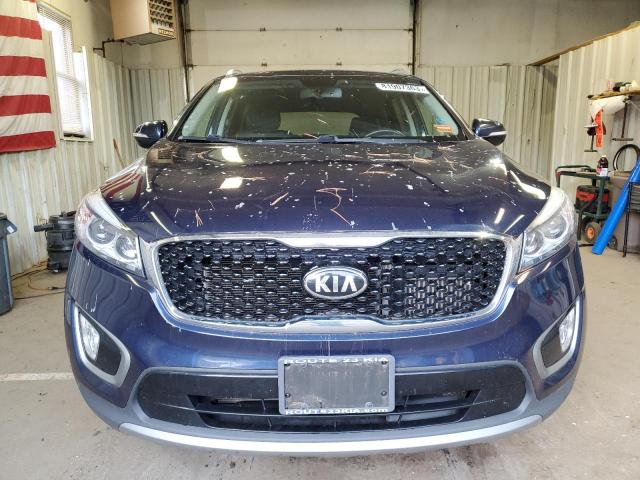 5XYPHDA18GG043866 - 2016 KIA SORENTO EX BLUE photo 5