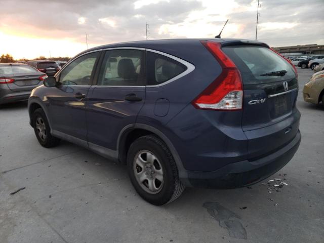 3CZRM3H38DG703899 - 2013 HONDA CR-V LX BLUE photo 2