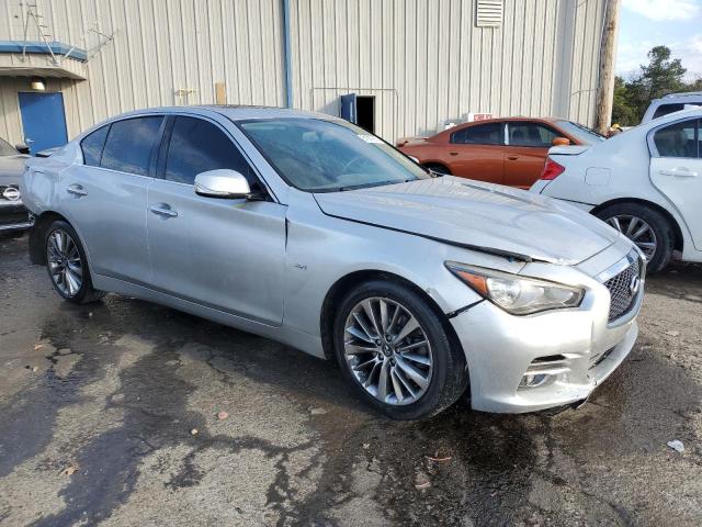 JN1EV7AP5JM590821 - 2018 INFINITI Q50 LUXE SILVER photo 4