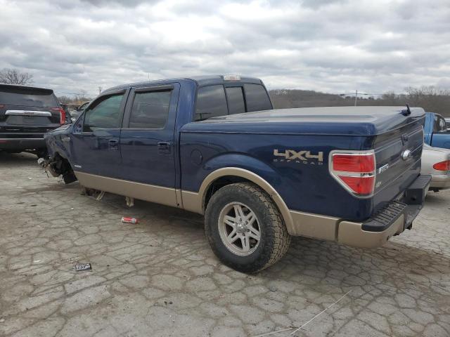 1FTFW1ETXBFB29266 - 2011 FORD F150 SUPERCREW BLUE photo 2