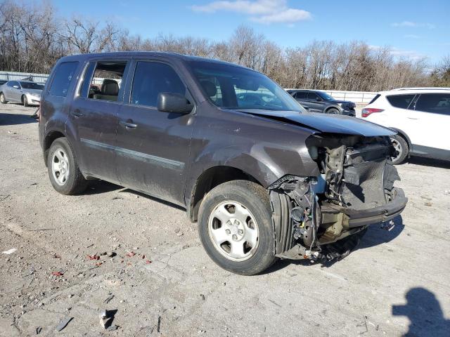 5FNYF3H21CB002029 - 2012 HONDA PILOT LX GRAY photo 4