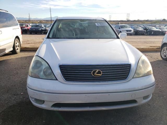 JTHBN30F620052654 - 2002 LEXUS LS 430 WHITE photo 5