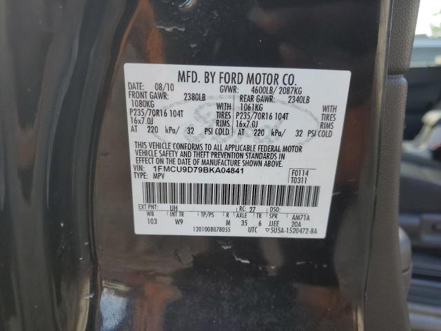 1FMCU9D79BKA04841 - 2011 FORD ESCAPE XLT 黑色 照片 13