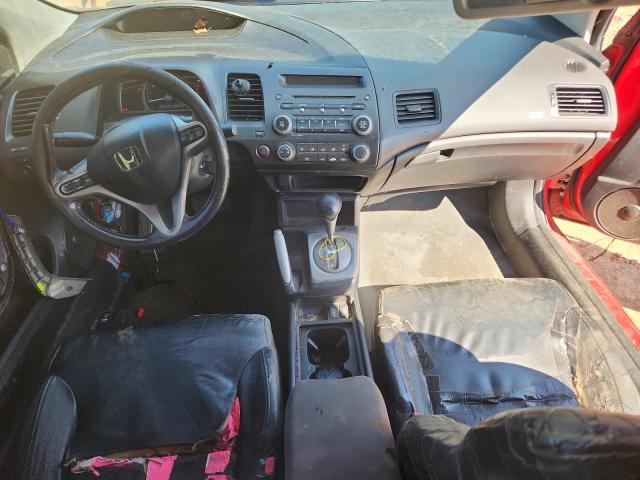 2HGFG12988H564821 - 2008 HONDA CIVIC EXL წითელი ფოტო 8