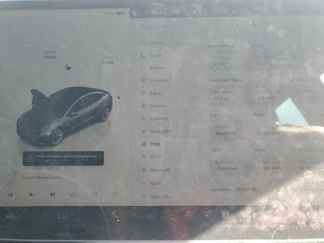 5YJ3E1EB9PF391336 - 2023 TESLA MODEL 3 رمادي صورة 9