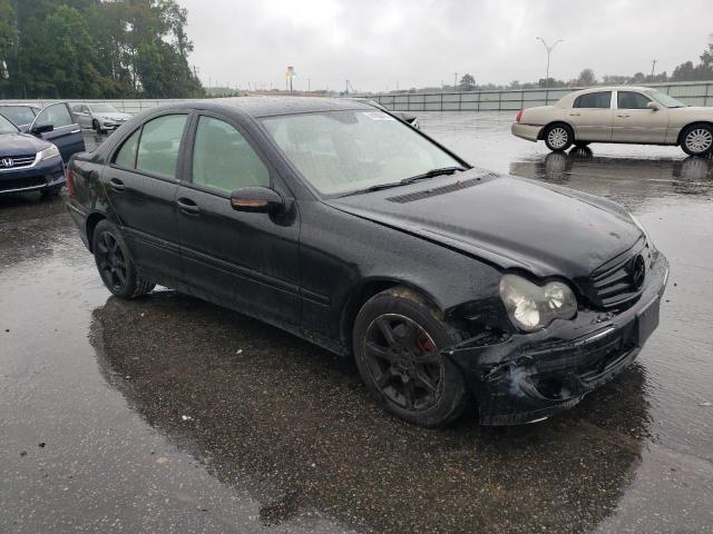 WDBRF92H37F896250 - 2007 MERCEDES-BENZ C 280 4MATIC BLACK photo 4