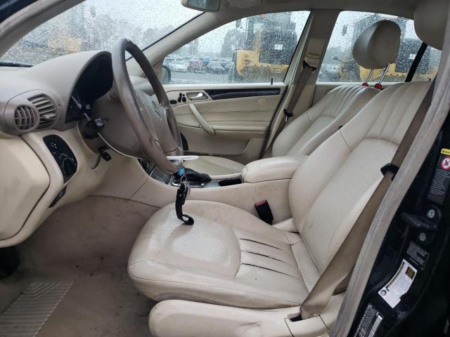 WDBRF92H37F896250 - 2007 MERCEDES-BENZ C 280 4MATIC BLACK photo 7