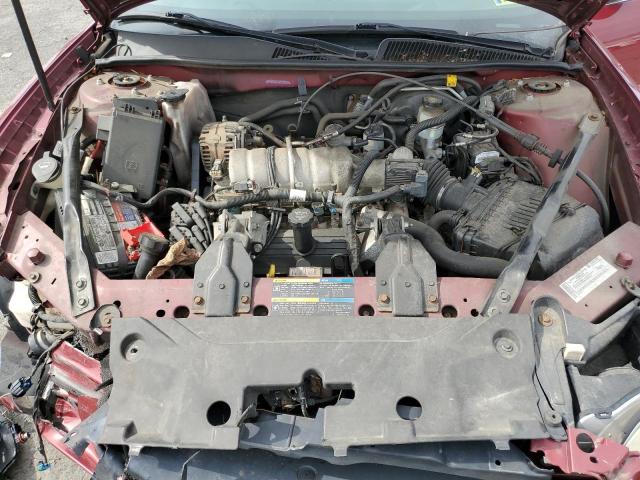 2G4WD582381189269 - 2008 BUICK LACROSSE CXL MAROON photo 11