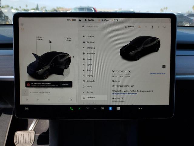 7SAYGAEE2RF124457 - 2024 TESLA MODEL Y Negro foto 9
