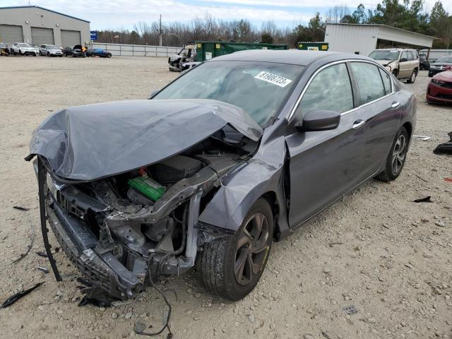 1HGCR2F32GA237126 - 2016 HONDA ACCORD LX GRAY photo 1