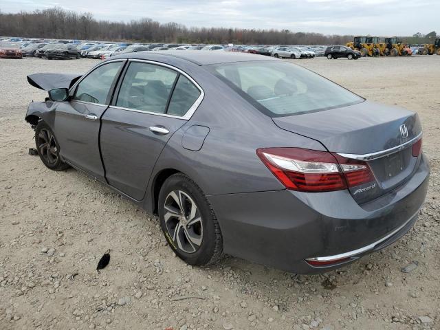 1HGCR2F32GA237126 - 2016 HONDA ACCORD LX GRAY photo 2