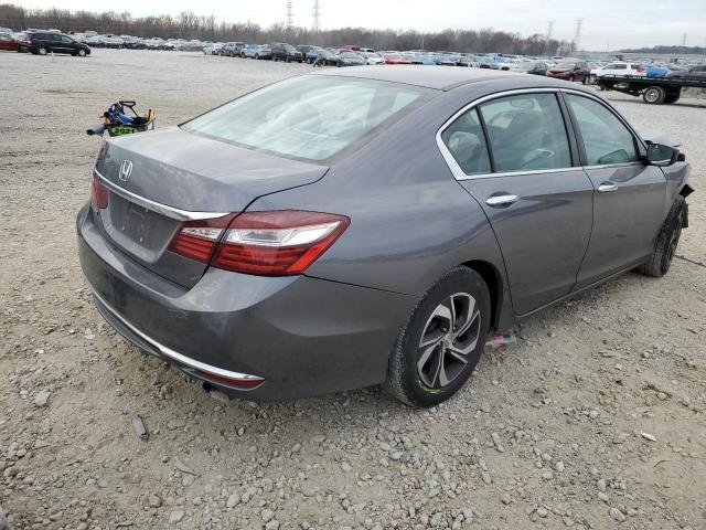 1HGCR2F32GA237126 - 2016 HONDA ACCORD LX GRAY photo 3