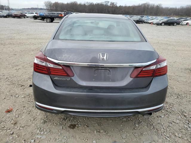 1HGCR2F32GA237126 - 2016 HONDA ACCORD LX GRAY photo 6