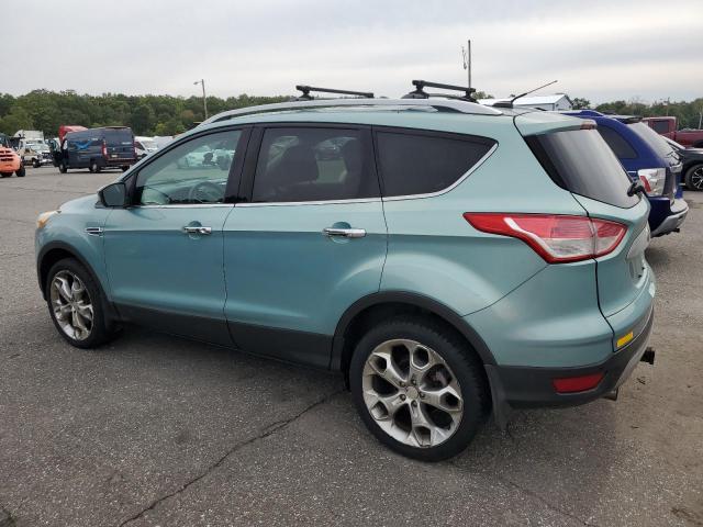 1FMCU0J90DUD07371 - 2013 FORD ESCAPE TITANIUM 青绿色 照片 2