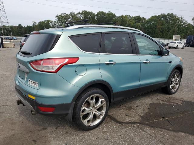 1FMCU0J90DUD07371 - 2013 FORD ESCAPE TITANIUM 青绿色 照片 3