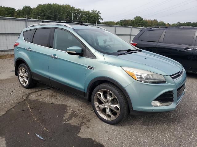 1FMCU0J90DUD07371 - 2013 FORD ESCAPE TITANIUM 青绿色 照片 4
