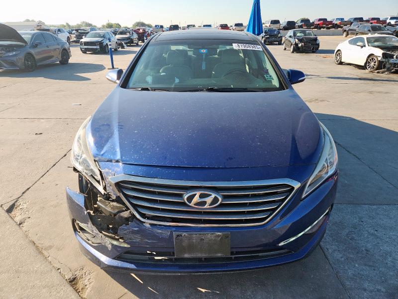 5NPE34AF3FH053388 - 2015 HYUNDAI SONATA SPORT BLUE photo 5
