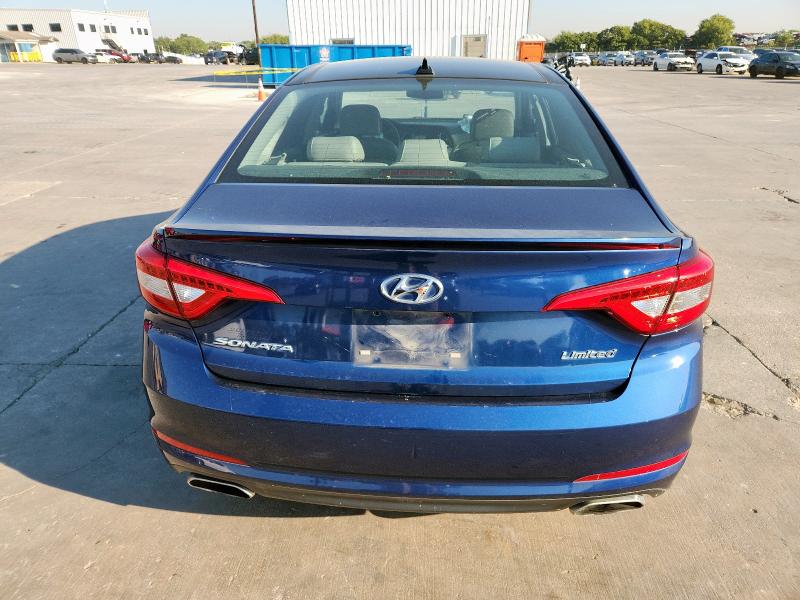 5NPE34AF3FH053388 - 2015 HYUNDAI SONATA SPORT BLUE photo 6
