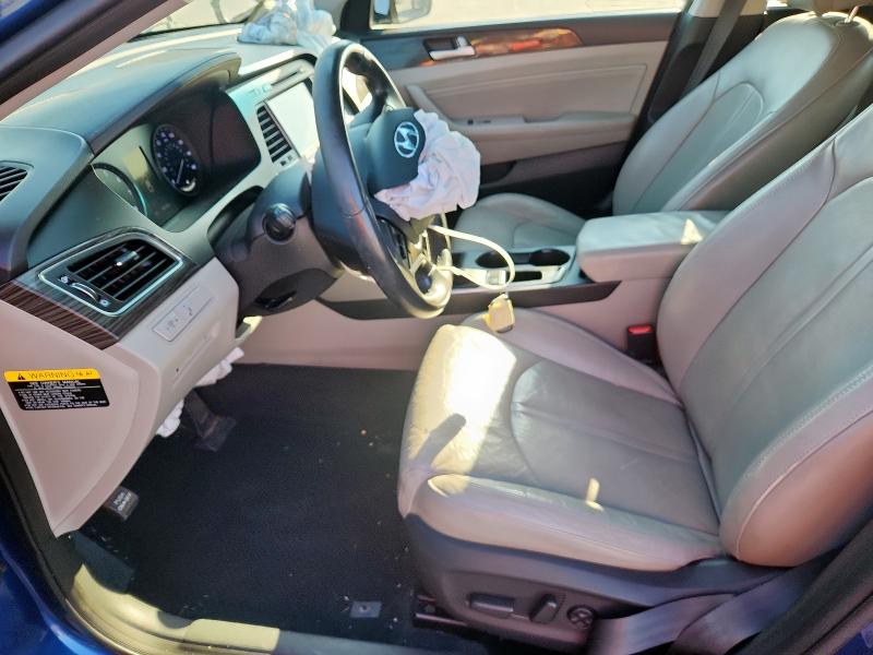 5NPE34AF3FH053388 - 2015 HYUNDAI SONATA SPORT BLUE photo 7