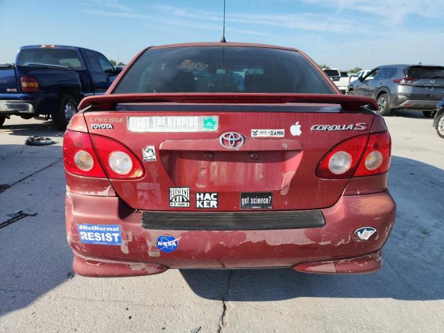 1NXBR32E76Z666858 - 2006 TOYOTA COROLLA CE Rojo foto 6