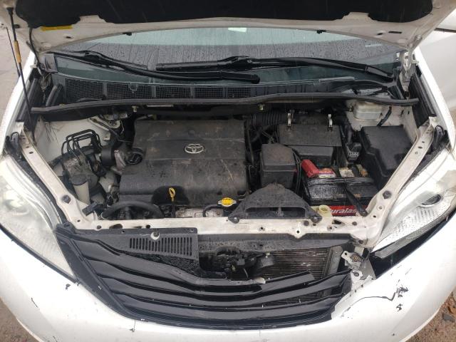 5TDKK3DCXES411046 - 2014 TOYOTA SIENNA LE WHITE photo 12