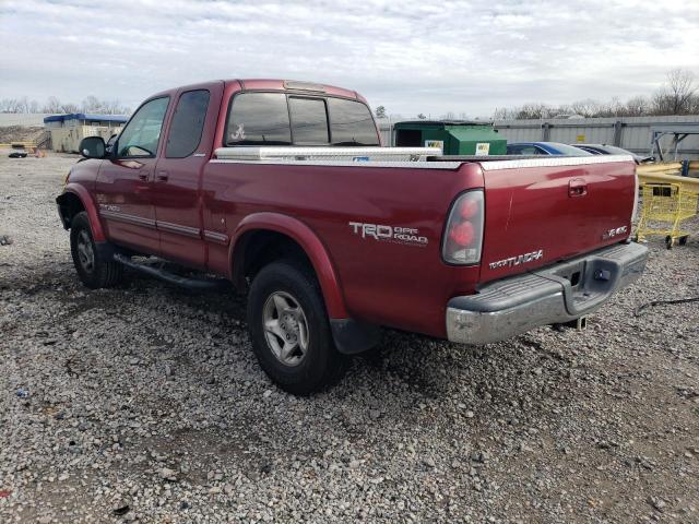 5TBBT481X1S200864 - 2001 TOYOTA TUNDRA ACCESS CAB LIMITED RED photo 2