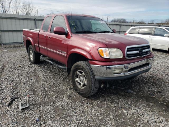 5TBBT481X1S200864 - 2001 TOYOTA TUNDRA ACCESS CAB LIMITED RED photo 4