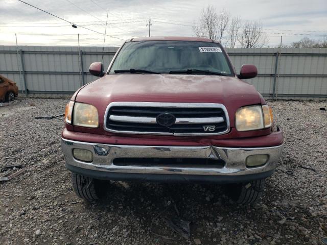 5TBBT481X1S200864 - 2001 TOYOTA TUNDRA ACCESS CAB LIMITED RED photo 5