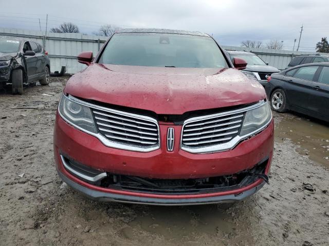 2LMTJ6LRXGBL50655 - 2016 LINCOLN MKX RESERVE Қызыл фото 5