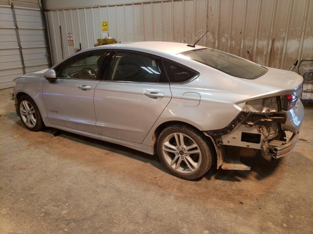 3FA6P0LU8JR117188 - 2018 FORD FUSION SE HYBRID SILVER photo 2