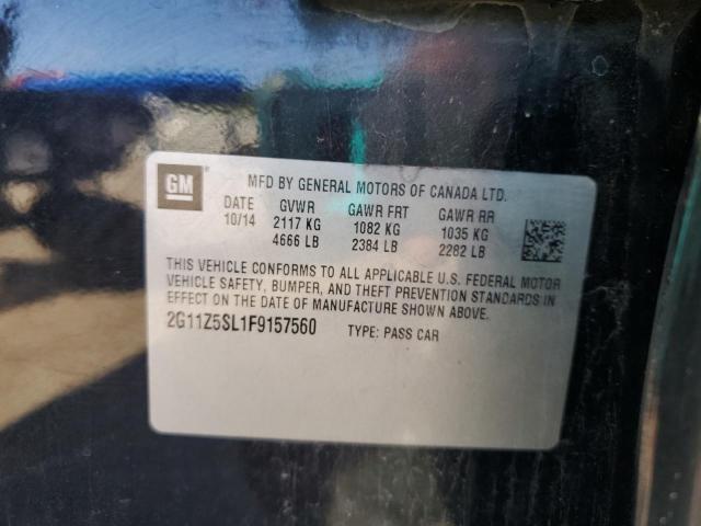 2G11Z5SL1F9157560 - 2015 CHEVROLET IMPALA LS 黑色 照片 12