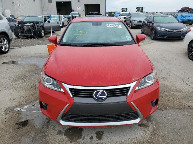 JTHKD5BH2F2218630 - 2015 LEXUS CT 200 RED photo 5