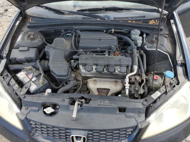 1HGEM21165L059669 - 2005 HONDA CIVIC DX VP BLACK photo 11