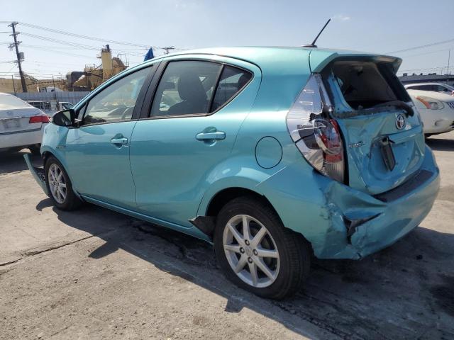 JTDKDTB39D1043628 - 2013 TOYOTA PRIUS C TURQUOISE photo 2