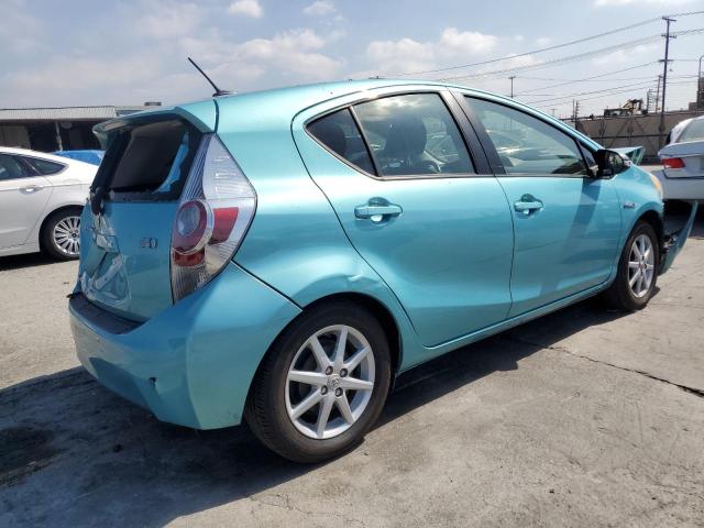 JTDKDTB39D1043628 - 2013 TOYOTA PRIUS C TURQUOISE photo 3