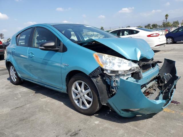 JTDKDTB39D1043628 - 2013 TOYOTA PRIUS C TURQUOISE photo 4