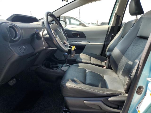 JTDKDTB39D1043628 - 2013 TOYOTA PRIUS C TURQUOISE photo 7