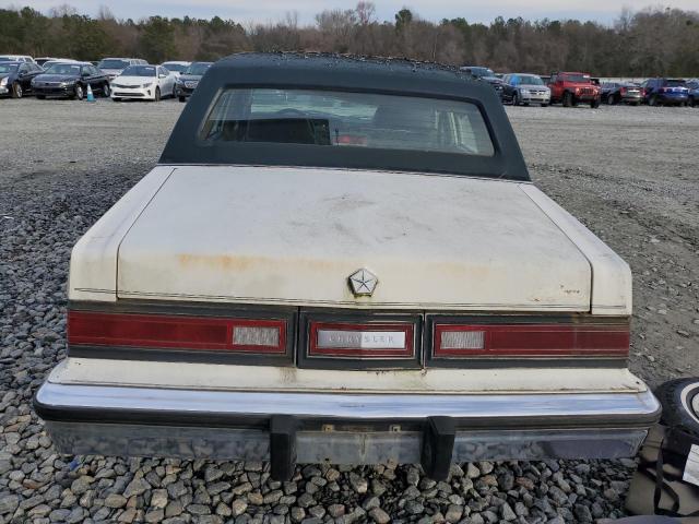1C3BF66P8GX602875 - 1986 CHRYSLER FIFTH AVEN Սպիտակ լուսանկար 6