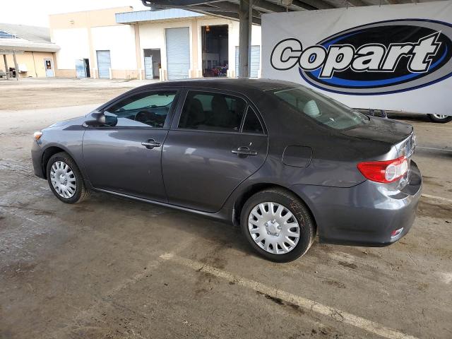 5YFBU4EE5CP038603 - 2012 TOYOTA COROLLA BASE Gris foto 2