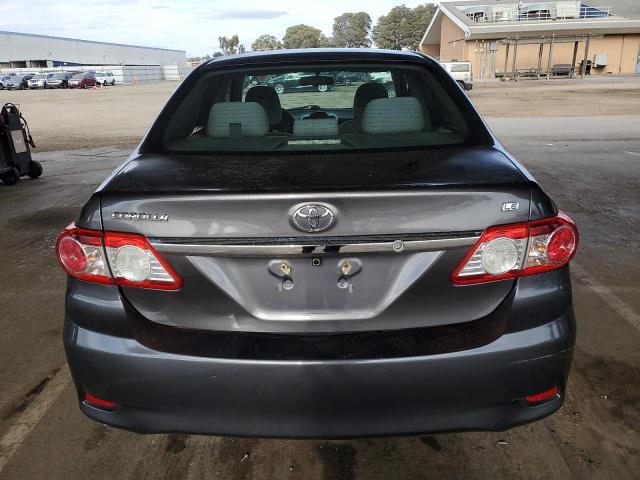 5YFBU4EE5CP038603 - 2012 TOYOTA COROLLA BASE Gris foto 6