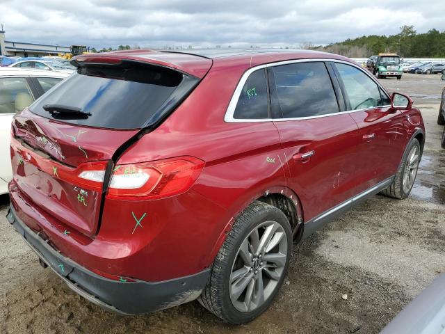 2LMPJ8LP6GBL82143 - 2016 LINCOLN MKX RESERVE RED photo 3