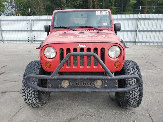 1J4FA24118L547546 - 2008 JEEP WRANGLER X წითელი ფოტო 5