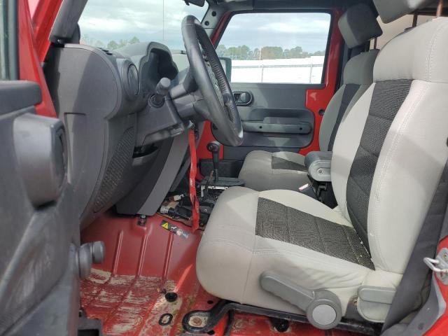1J4FA24118L547546 - 2008 JEEP WRANGLER X წითელი ფოტო 7