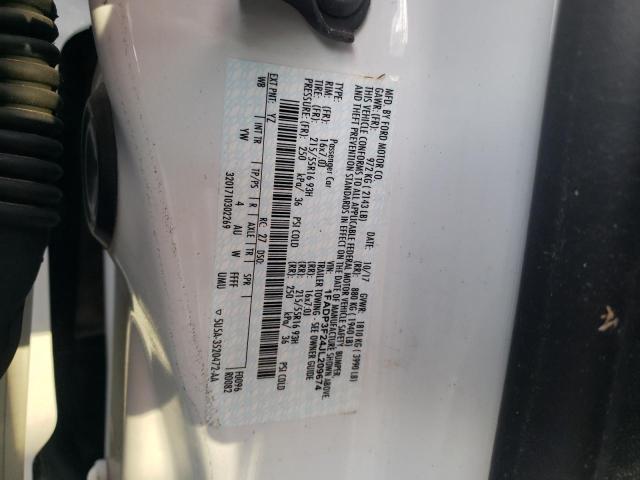 1FADP3F24JL209674 - 2018 FORD FOCUS SE WHITE photo 12