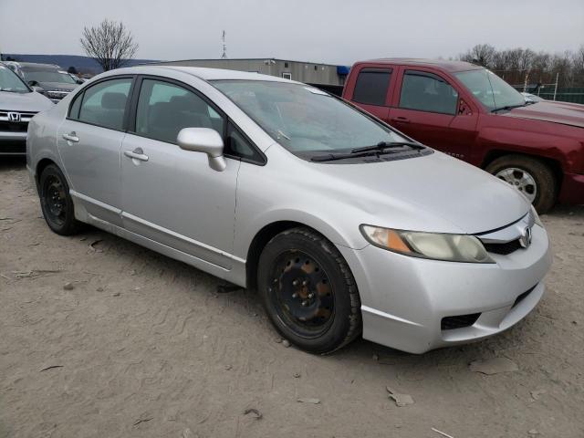 2HGFA1F59AH327883 - 2010 HONDA CIVIC LX SILVER photo 4