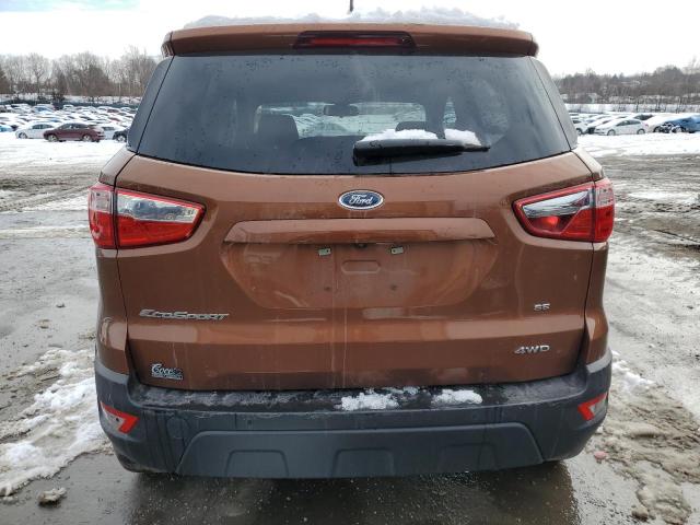 MAJ6S3GL4LC387960 - 2020 FORD ECOSPORT SE ORANGE photo 6
