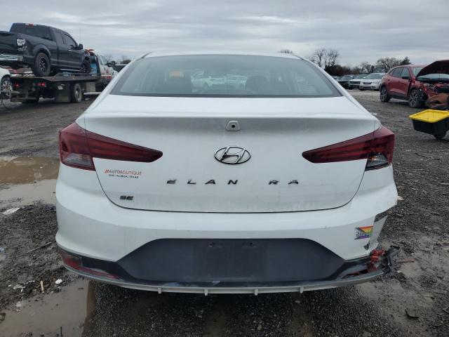 5NPD74LF5KH496293 - 2019 HYUNDAI ELANTRA SE WHITE photo 6