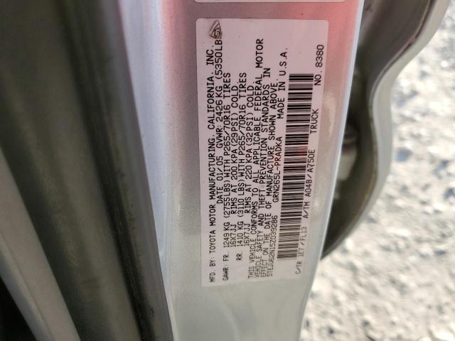 5TEJU62N15Z039286 - 2005 TOYOTA TACOMA DOUBLE CAB PRERUNNER SILVER photo 14